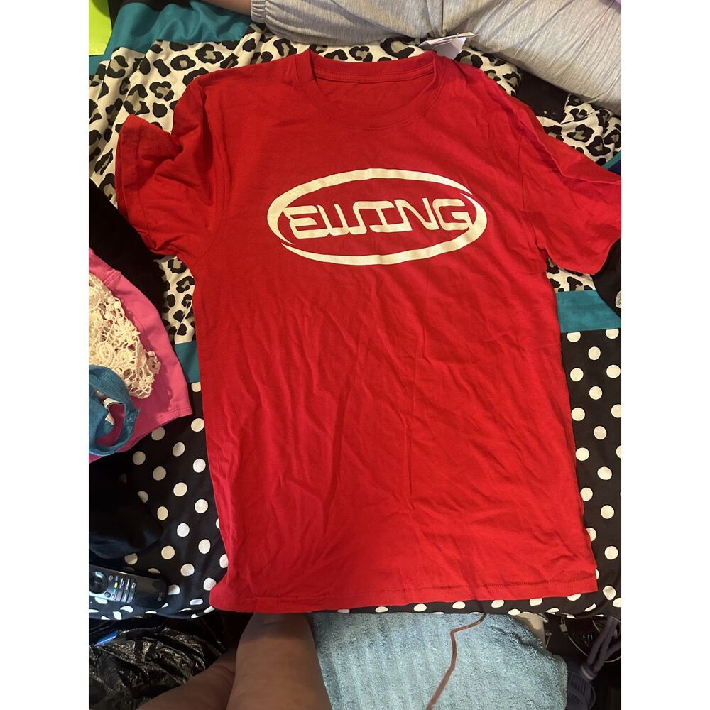 Ewing Athletics White T Shirt Mens Medium Red Box Logo Patrick Ewing NWT New